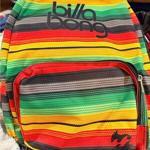 Billabong Multicolor Striped Backpack